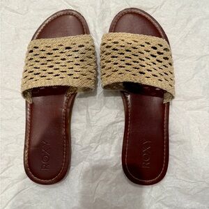 Roxy Women's Woven Tan Sandals